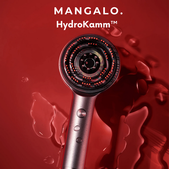 Mangalo HydroKamm™ | Elektrische Rode Licht-Massageborstel