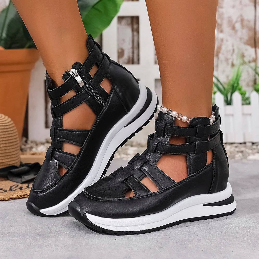 Emma™ | Comfortabele, lichtgewicht sandalen met sleehak