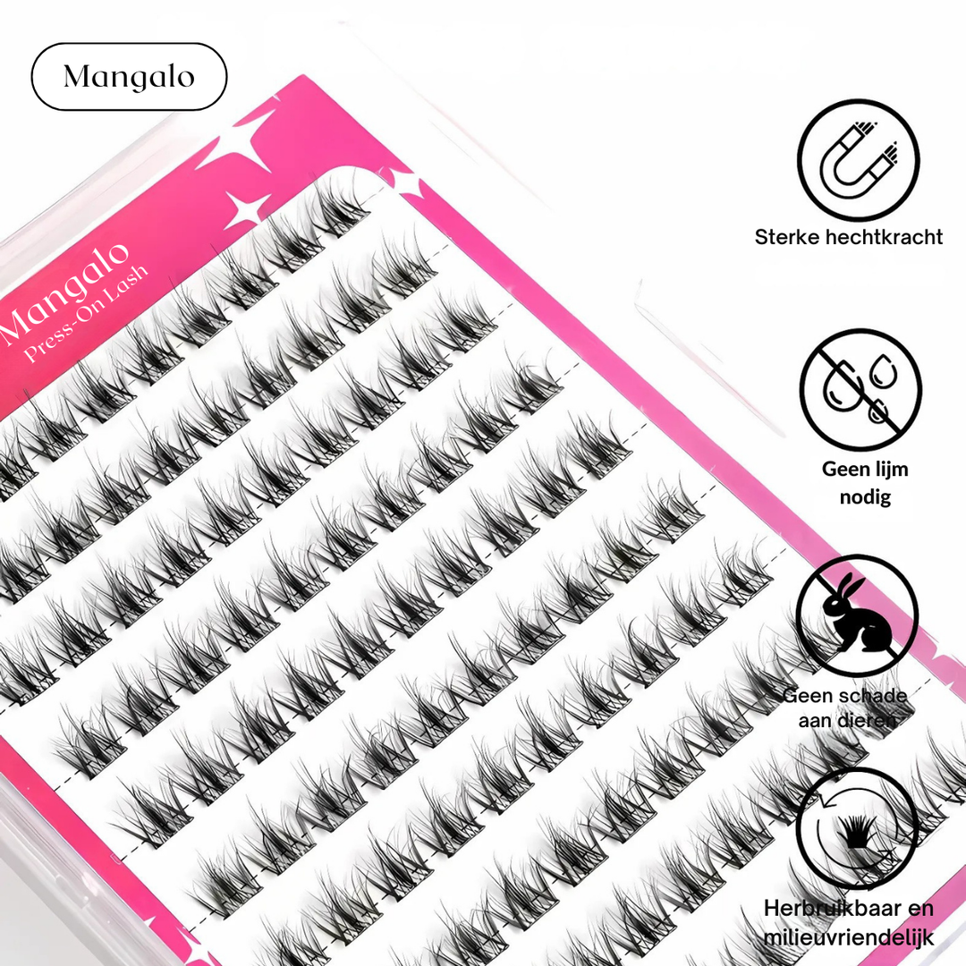 Mangalo Press-On Lash™ | Geen lijmchaos!
