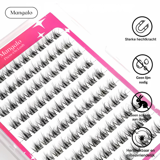 Mangalo Press-On Lash™ | Geen lijmchaos!