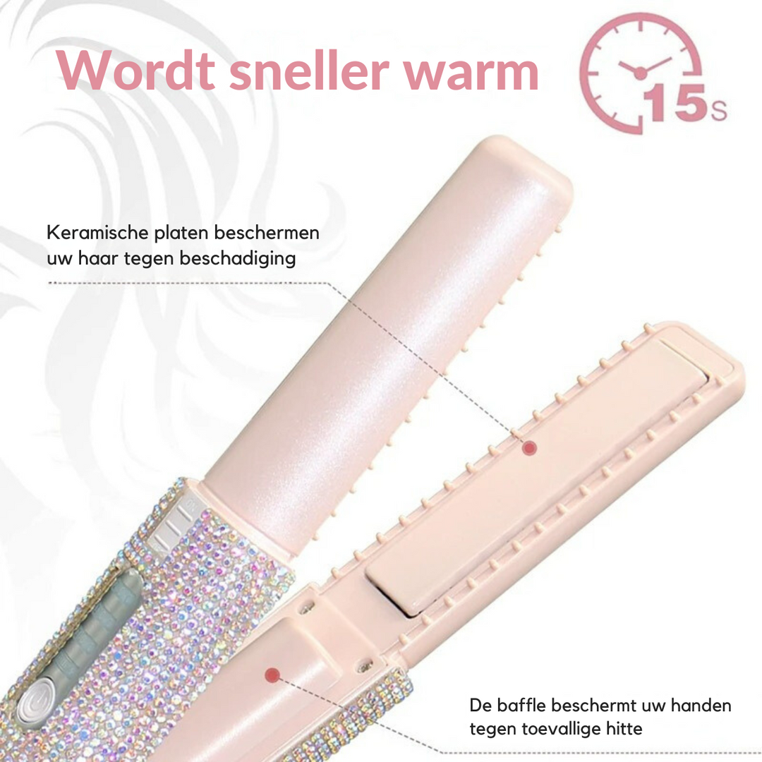 Glanz Styler™ | Jouw sprankelende must-have voor perfect haarstyling onderweg!