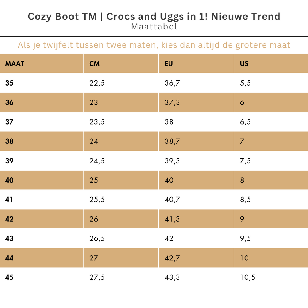 CozyBoot™ | Crocs and Uggs in 1! Nieuwe Trend