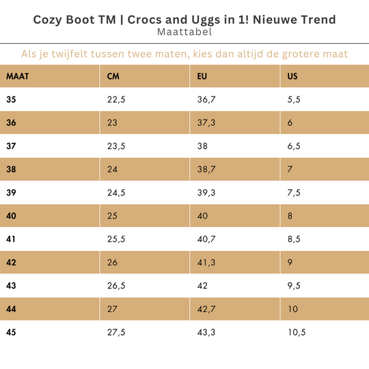 CozyBoot™ | Crocs and Uggs in 1! Nieuwe Trend