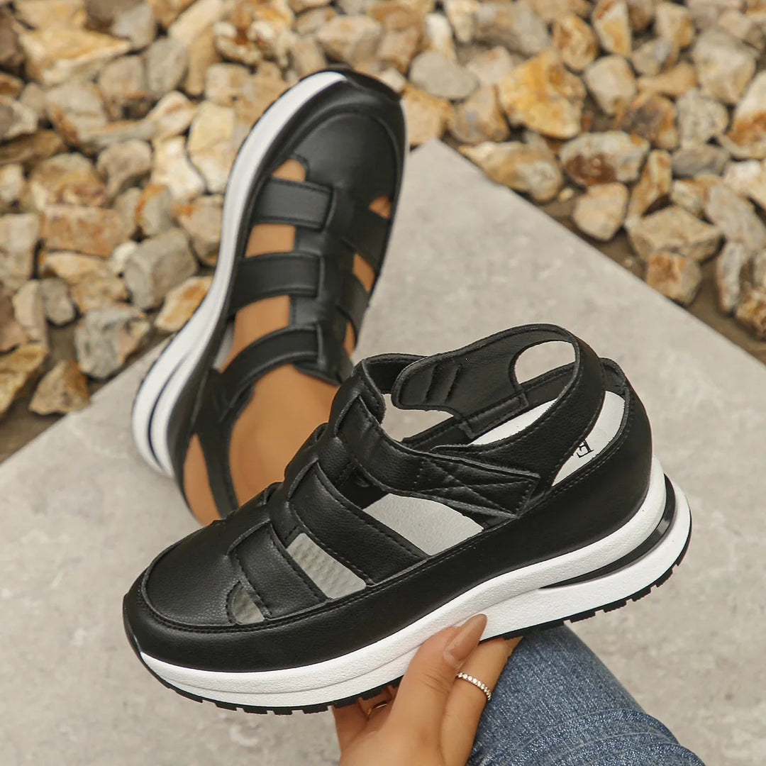 Emma™ | Comfortabele, lichtgewicht sandalen met sleehak